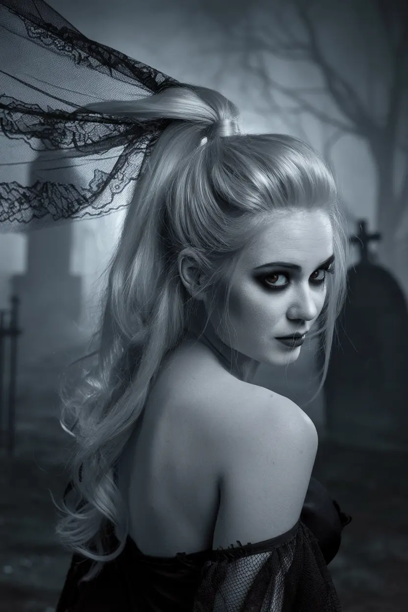 14. Ghostly Ponytail