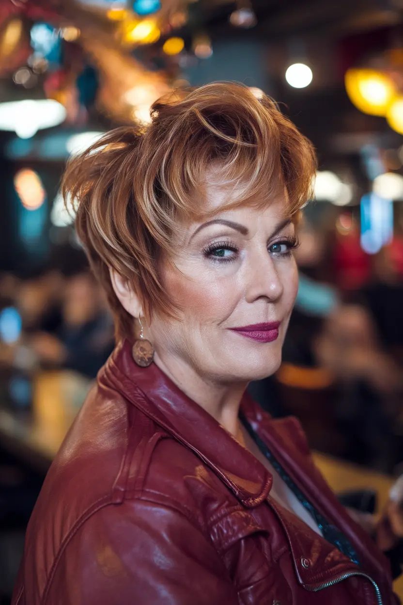 40 Trendy Hairstyles for Women Over 50 with Round Faces 79 40. Mixie Mullet Pixie Hybrid