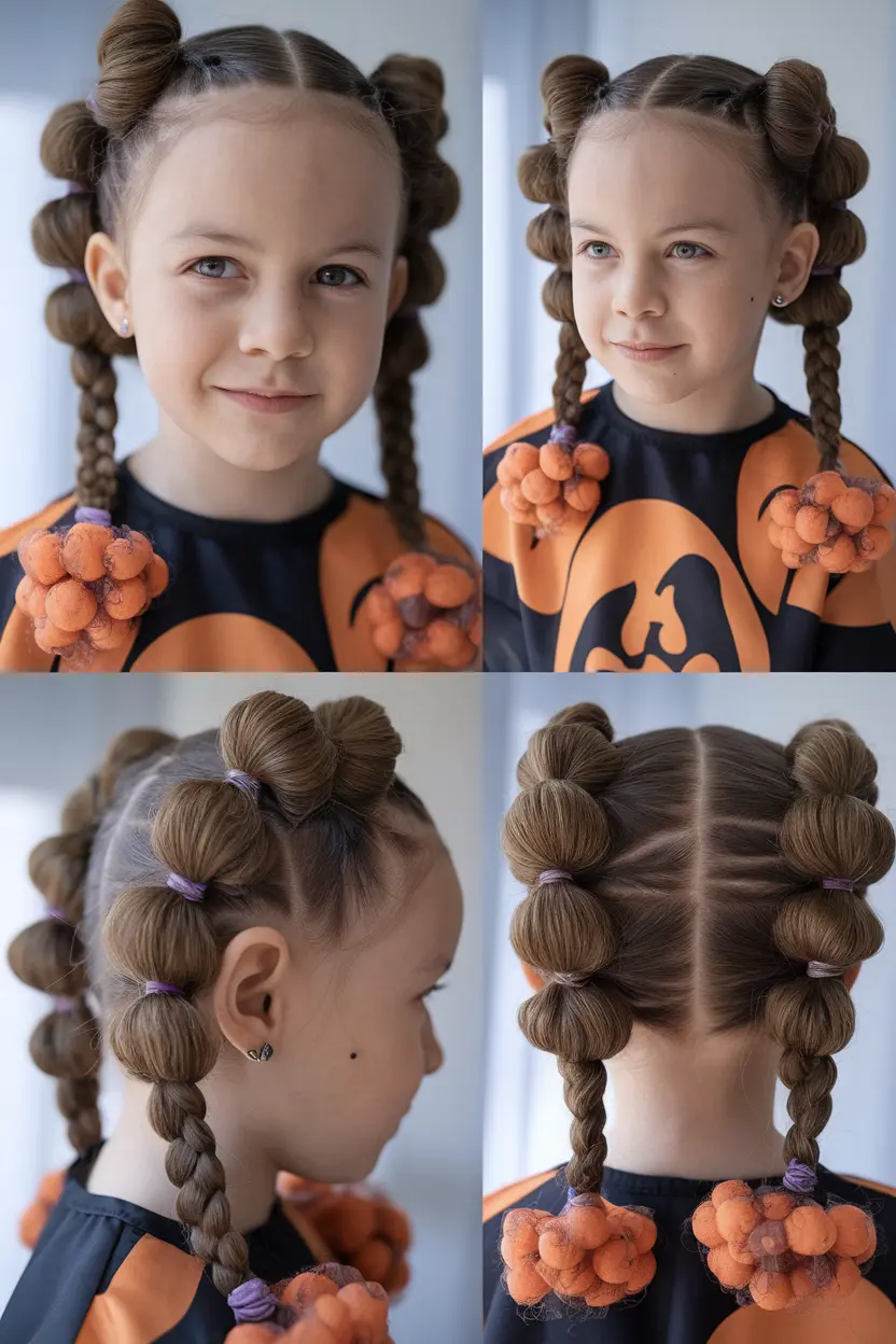 Spider Bubble Braids