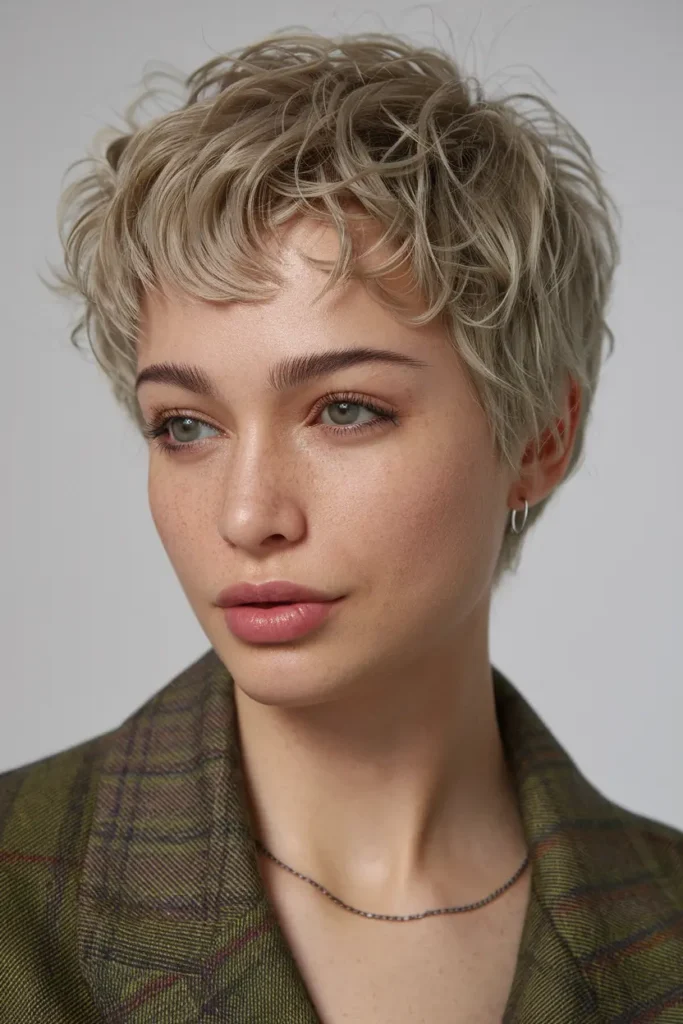 11. Curly Pixie for Thick Hair 1