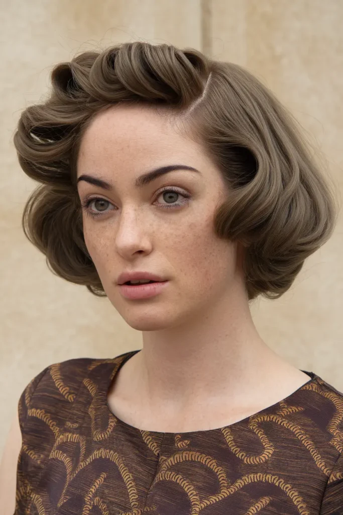 25. Retro Bob with Curls 1