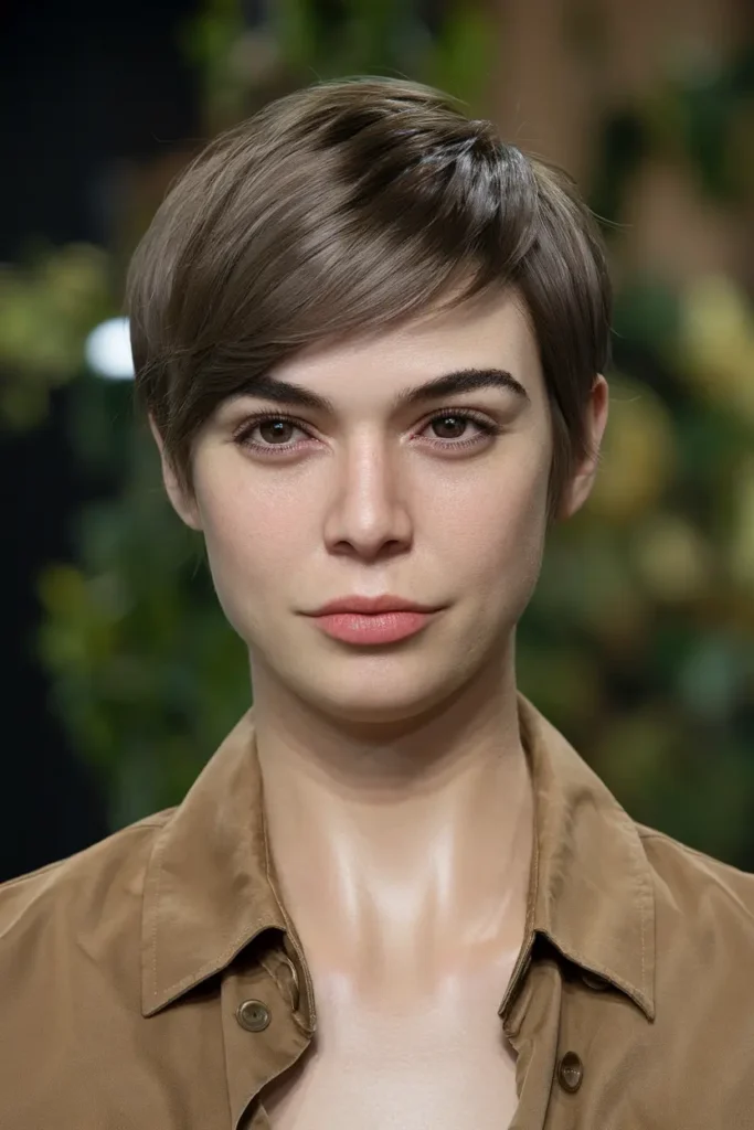 28. Sleek Pixie with Side Bangs 1