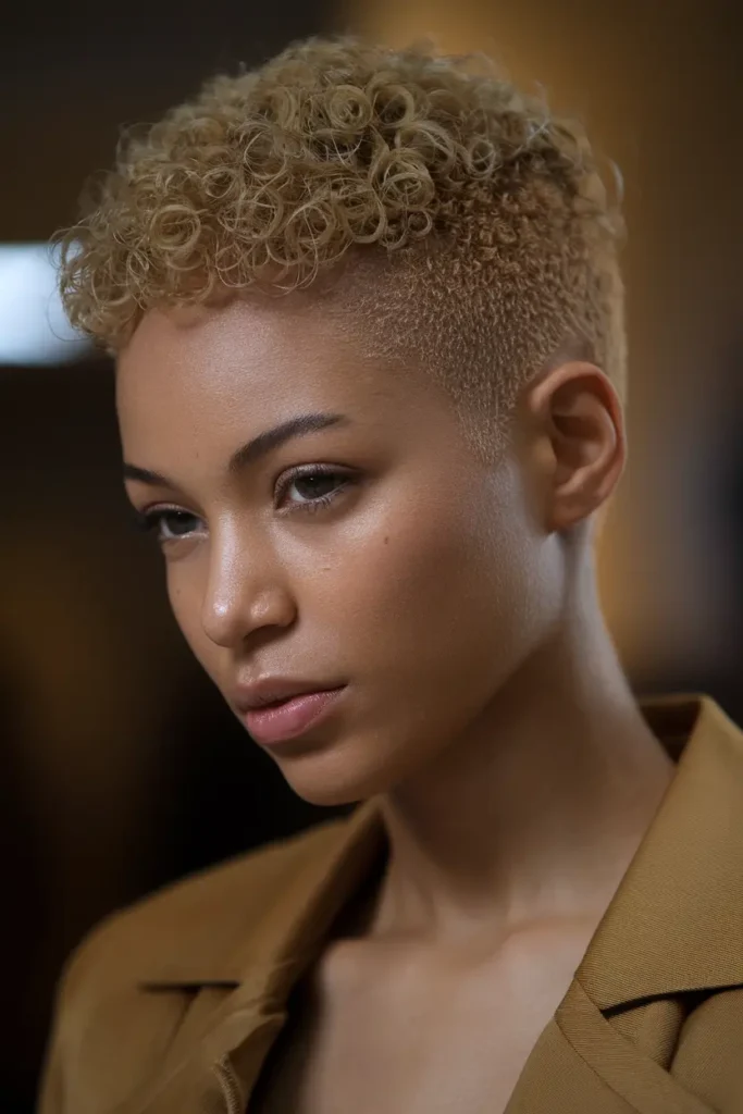 34. Curly Afro Short Cut 1