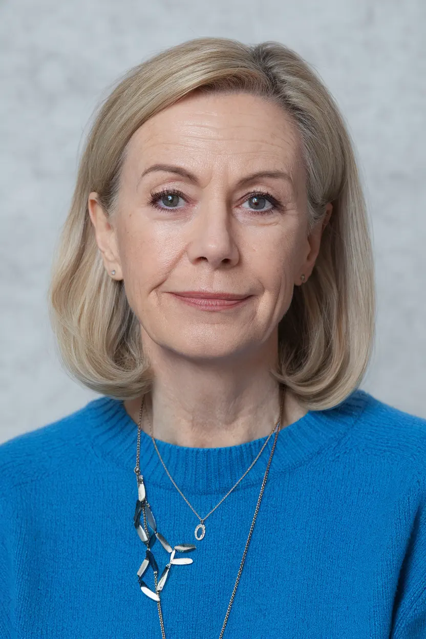 30 Flattering Medium length Hairstyles for Women Over 60 1 Blonde Mid-Length Cut for Thin Hair