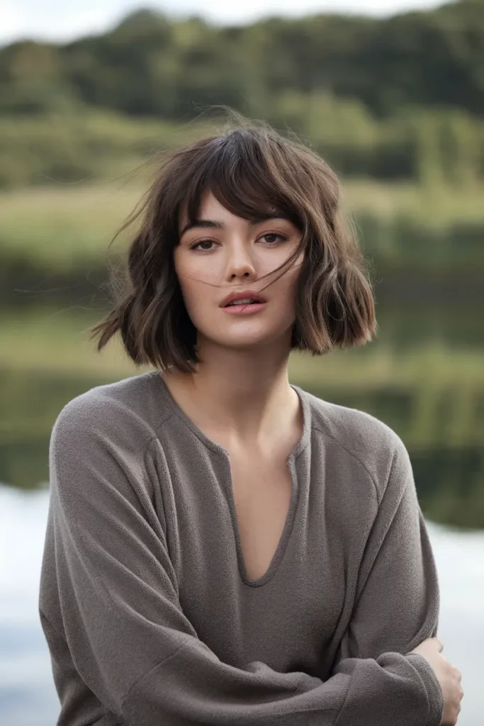 medium length shag haircuts 10. Short Hair Window Bangs