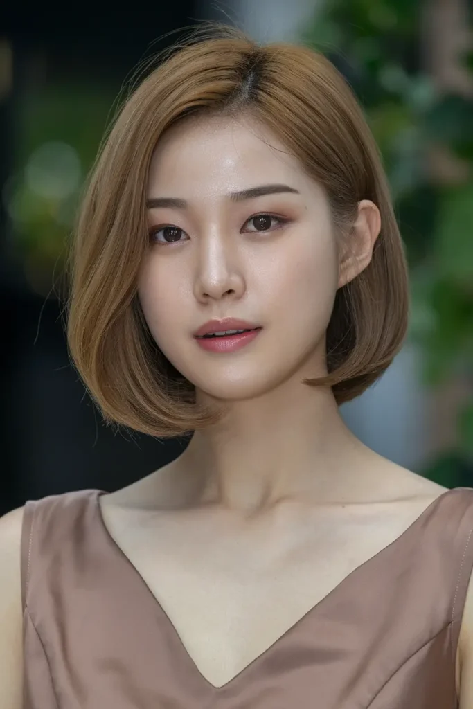 46 Best Korean Short Haircuts to try in 2025 3 2. Asymmetrical Korean Bob Haircut