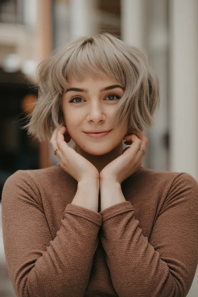 Short Hair With Curtain Bangs? Try These 42 Looks! 25 22. Whimsical Short Cut with Flipped Bangs