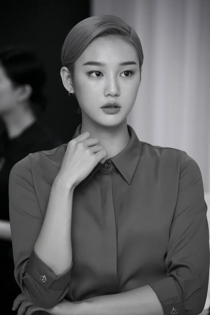 46 Best Korean Short Haircuts to try in 2025 45 23. Slicked Back Style
