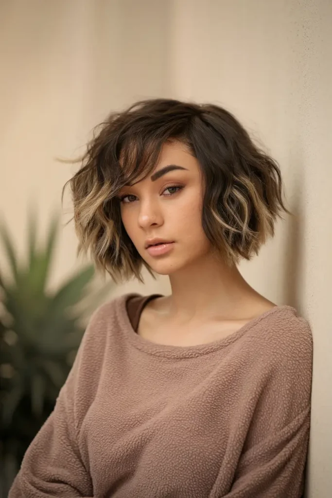 Short Hair With Curtain Bangs? Try These 42 Looks! 49 34. Curly Curtain Bangs with Side Parted Bob