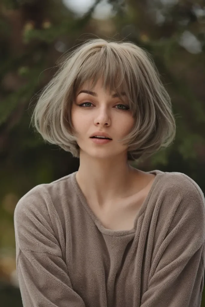 Short Hair With Curtain Bangs? Try These 42 Looks! 57 38. Classic Short Bob with Soft Curtain Bangs