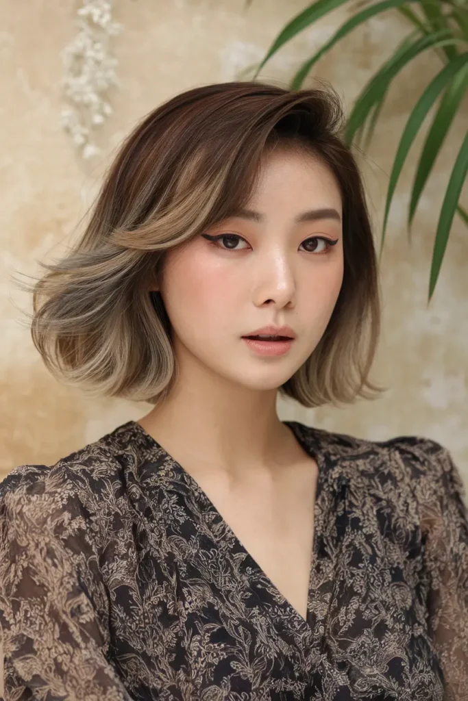 46 Best Korean Short Haircuts to try in 2025 13 7. Ombre Flip