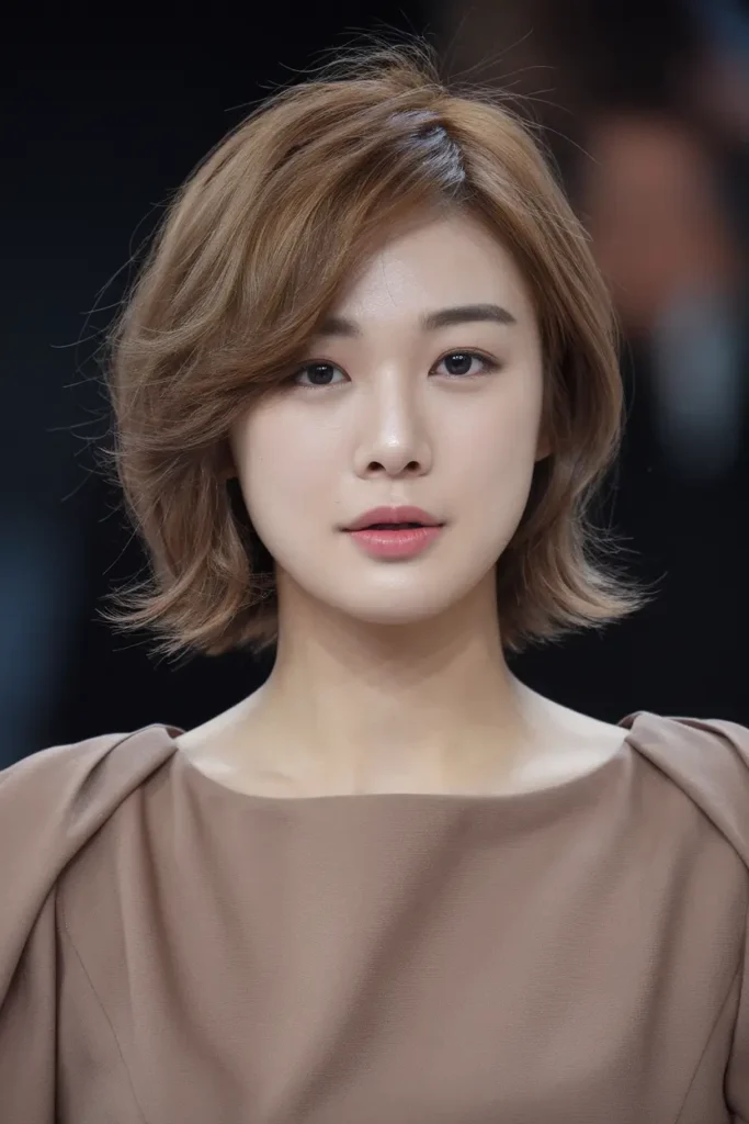 46 Best Korean Short Haircuts to try in 2025 17 9. Medium Korean Hairstyle Shag