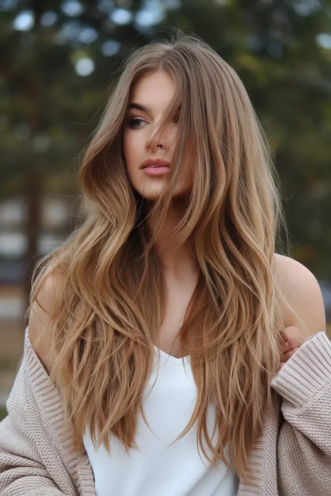 Butterfly Haircuts for Short Hair You’ll Obsess Over 27 14. Long Butterfly Layers For Wavy Hair