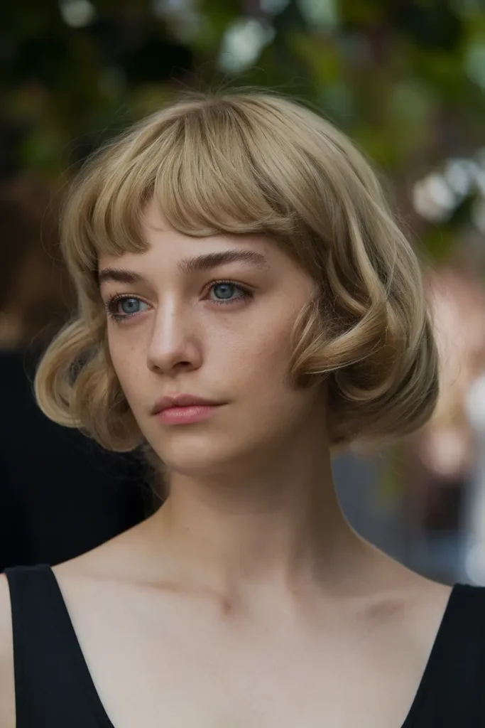 20. Elegant Butterfly Cut for Medium Hair with Curled Ends