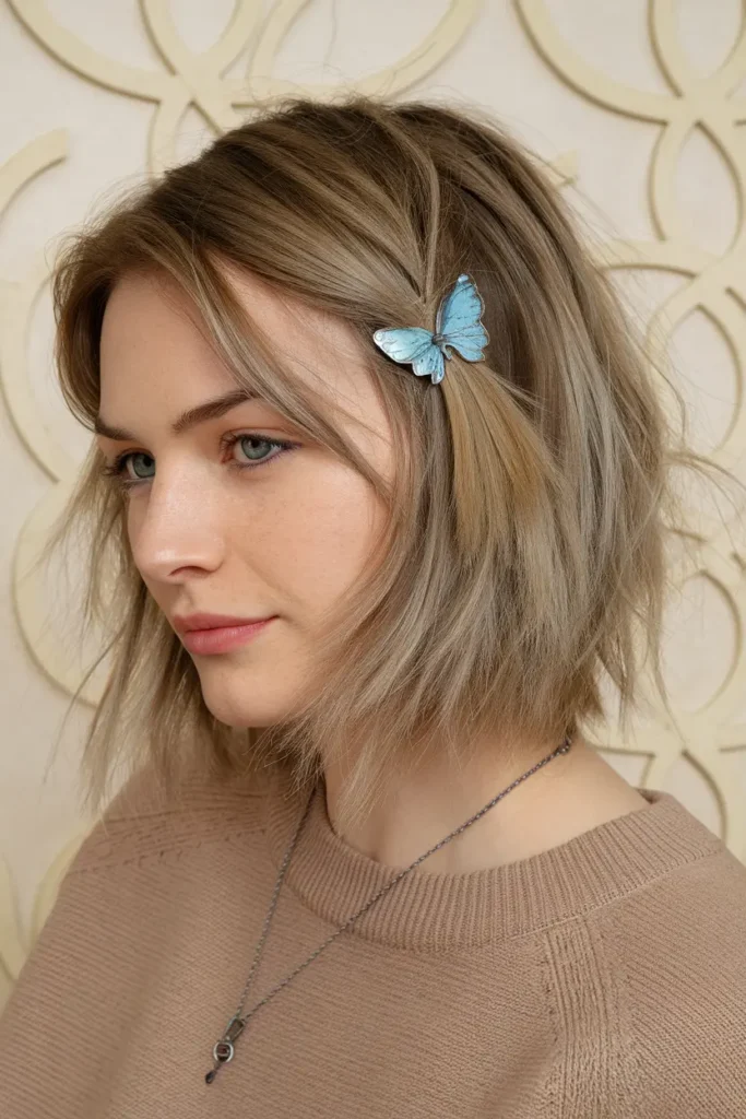 Butterfly Haircuts for Short Hair You’ll Obsess Over 49 25. Textured Butterfly Bob