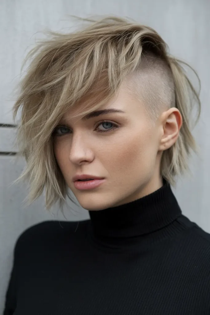 Butterfly Haircuts for Short Hair You’ll Obsess Over 53 27. Messy Butterfly Cut with Side Bangs