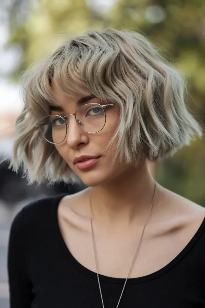 Butterfly Haircuts for Short Hair You’ll Obsess Over 65 33. Wavy Butterfly Haircut with Blunt Bangs