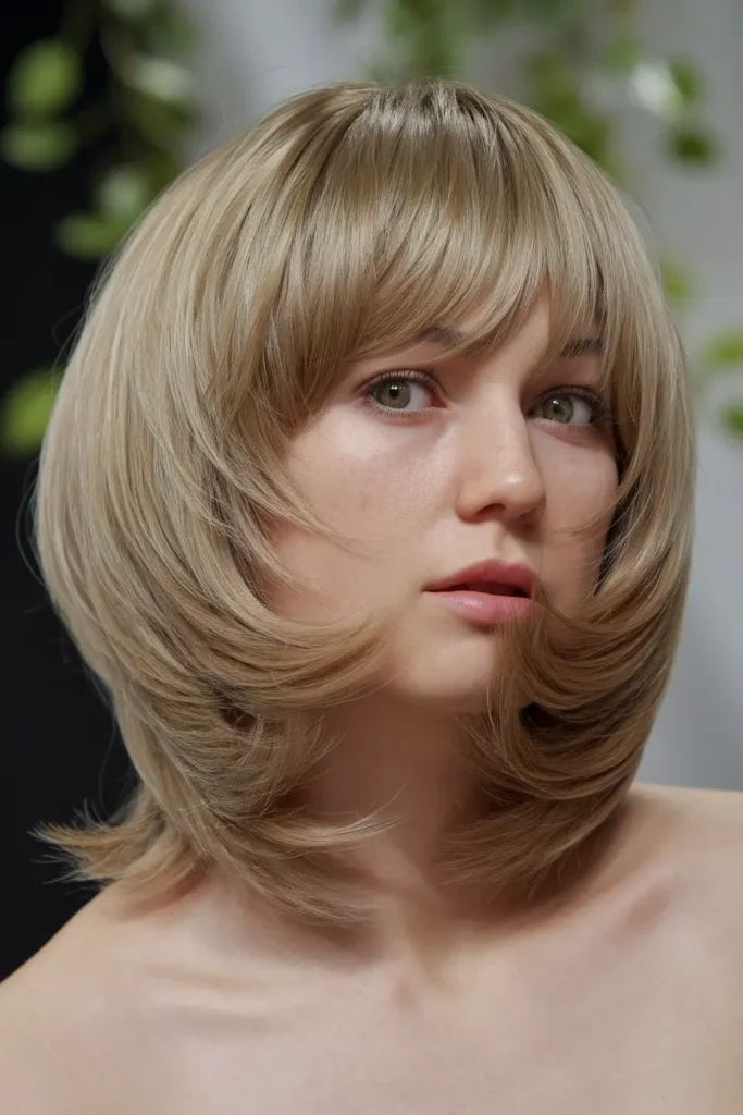 35. Sleek Butterfly Cut with Layered Ends