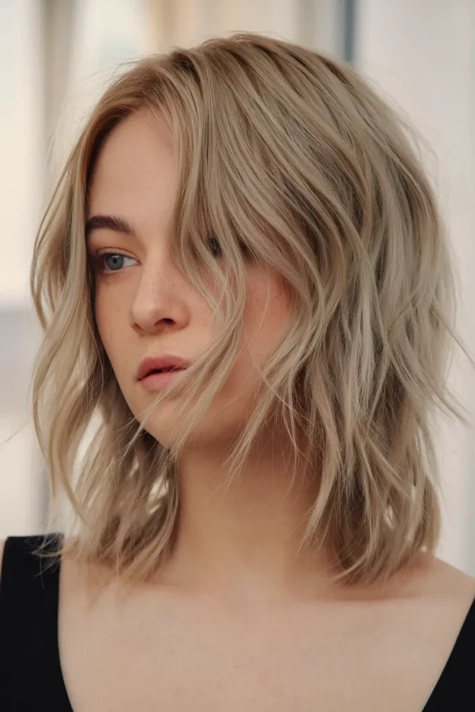 40. Light and Airy Butterfly Cut for Medium Hair with Soft Texture