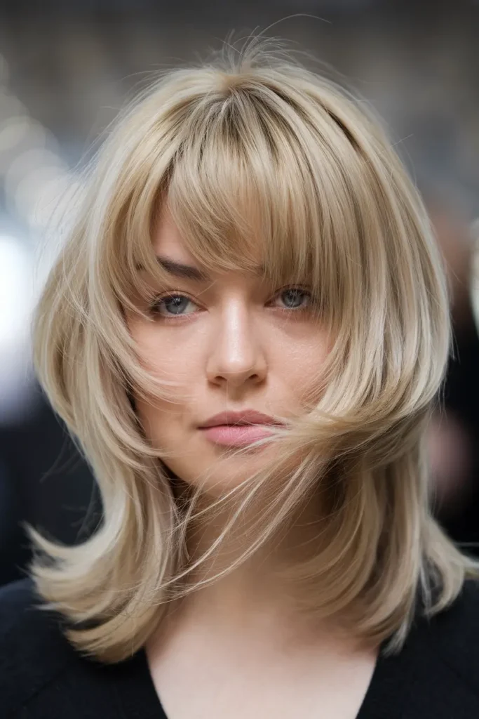 7. Soft and Bouncy Butterfly Cut