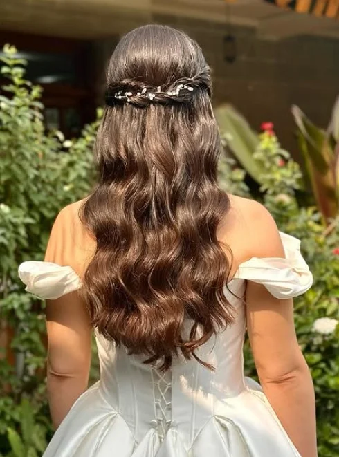 Soft Wave Romantic Wedding Hair