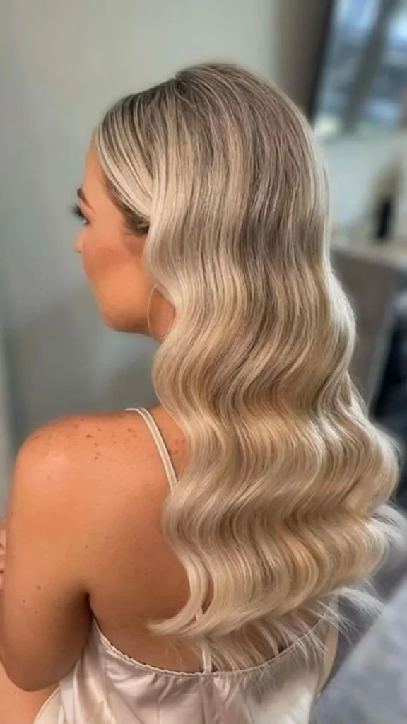 Hollywood Wave Bridal Hair