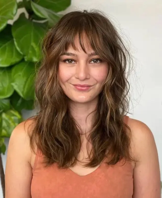 Classic Wolf Cut with Bangs