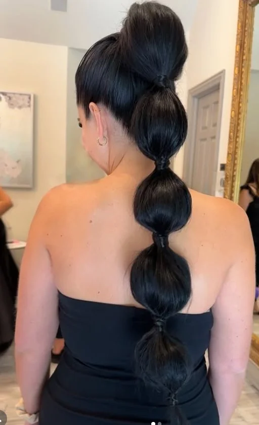 Bubble Braid for Long Hair