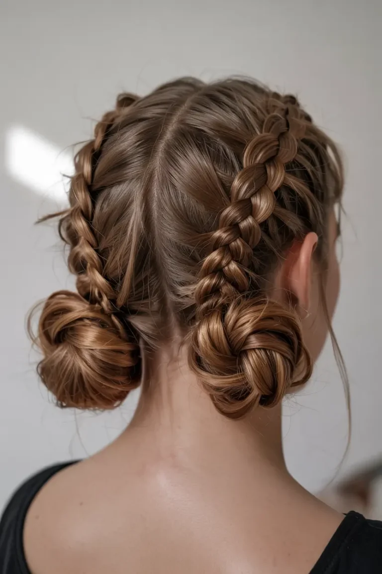 These 25 braided Pigtail Buns Changed My Hair Game