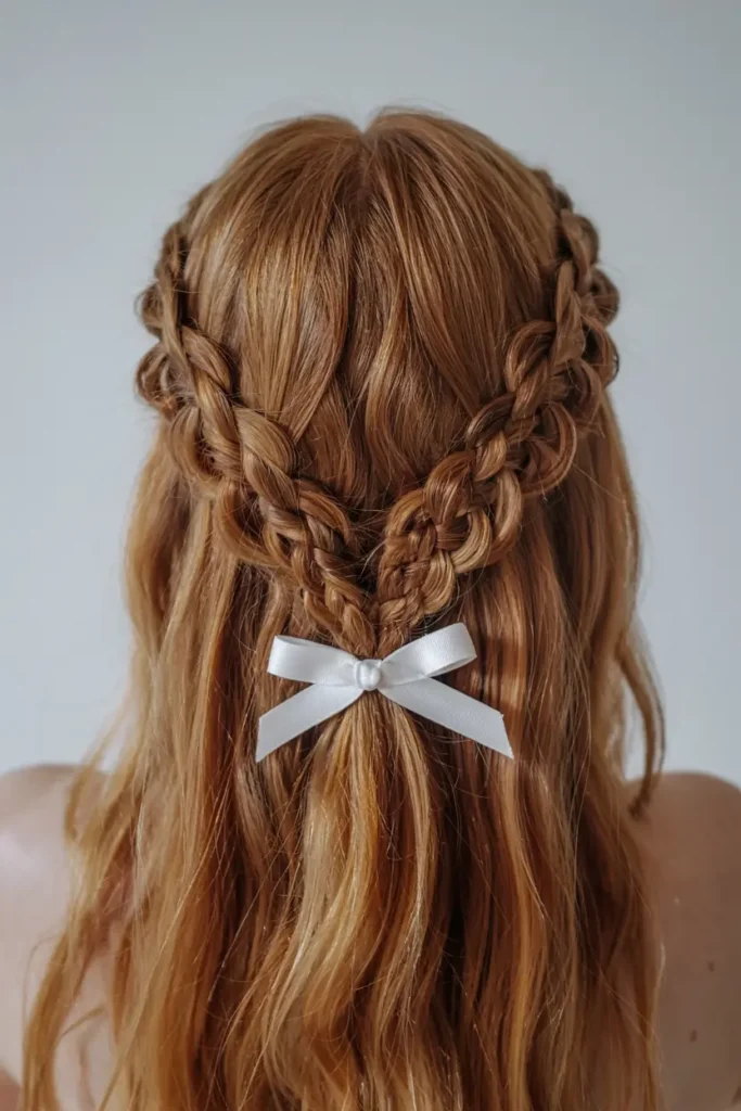 1. Heart Shaped Braid Design
