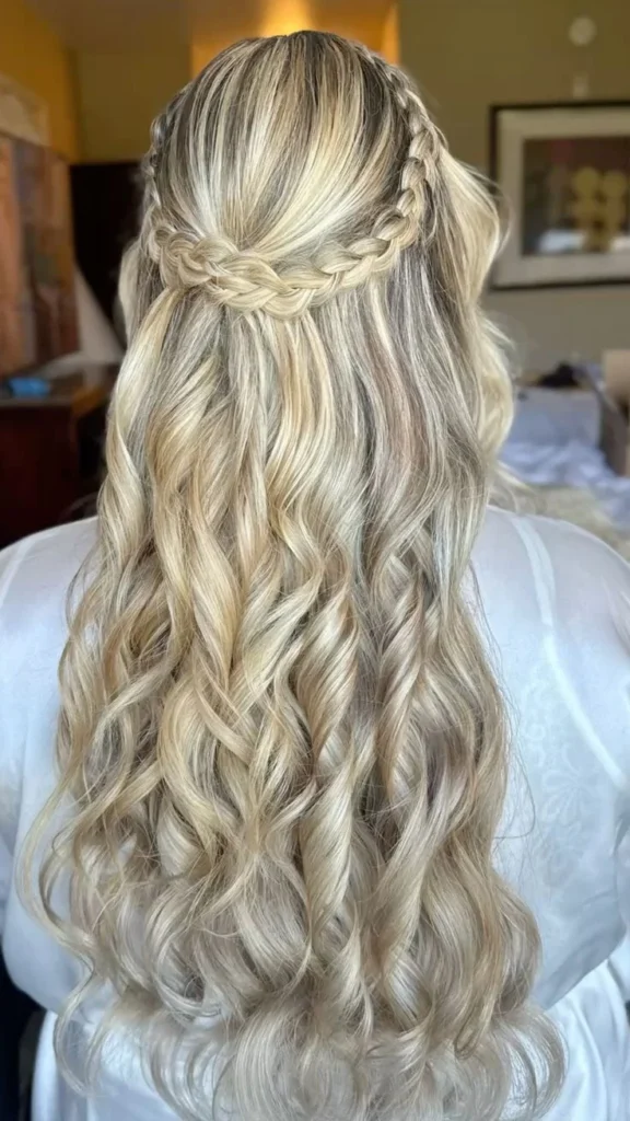 Half-Up Braided Crown