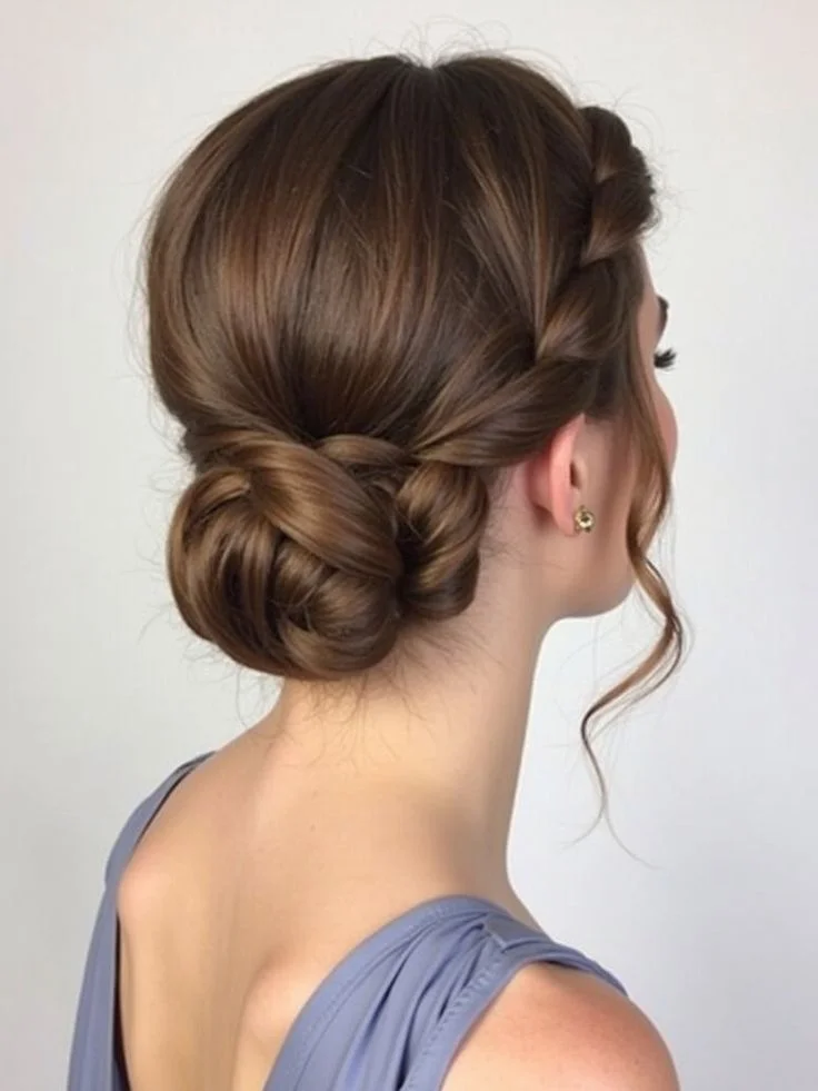 Low Braided Bun