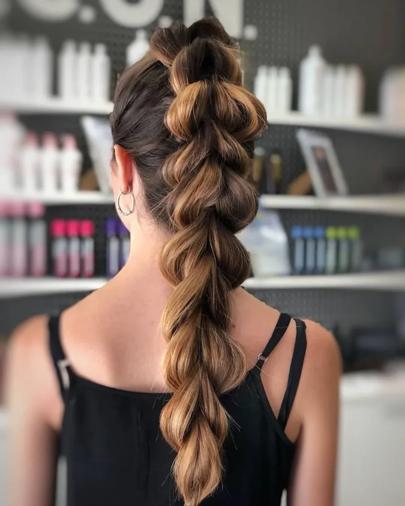 Pull-Through Braid Ponytail