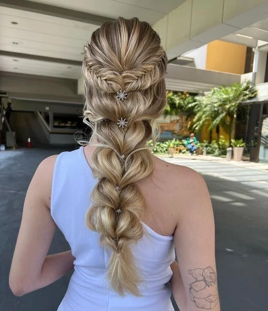 Statement Braid Glam Bridal Hair