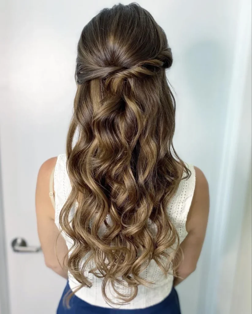 Twisted Half-Up Style