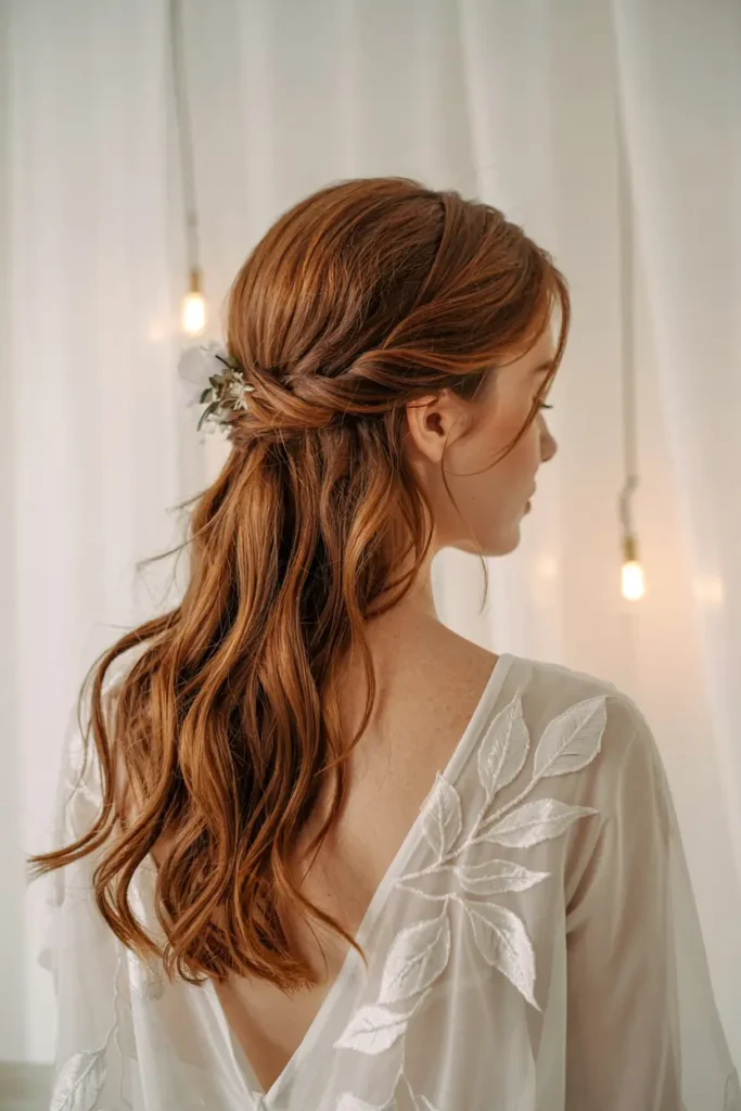 11. Effortless Twist Wedding Hair