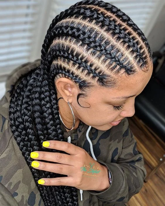 Protective Stitch Braid Cornrows