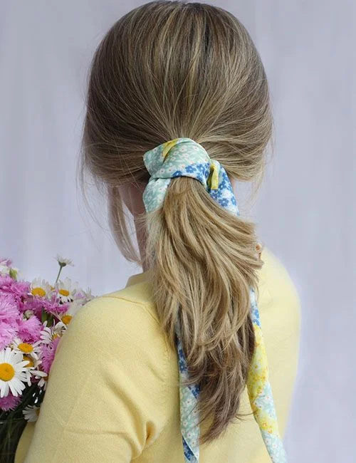 Low Wrapped Ponytail