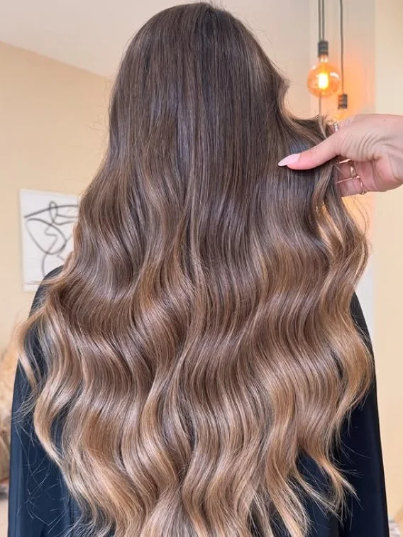 Warm Hazel Balayage