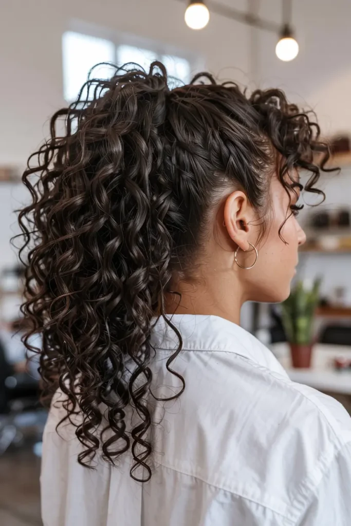 12. Bouncy Curly Puff