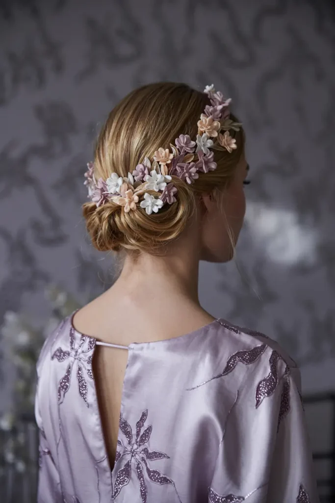 12. Floral Accent Updo 2