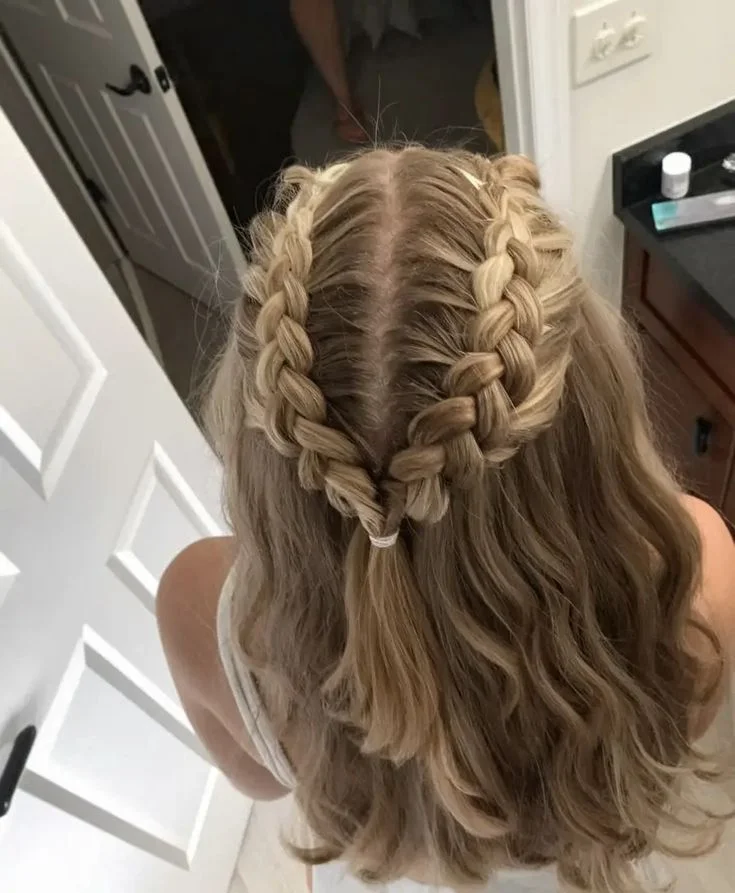 Half Up Dutch Braid