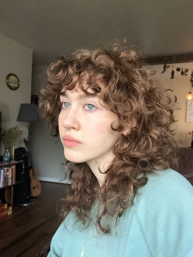 Soft Curly Wolf Cut