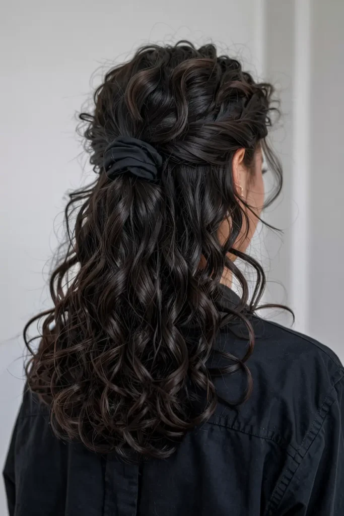14. Loose Curly Half Up 2