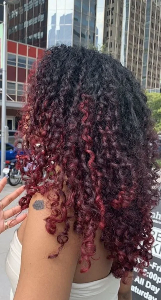 Vibrant Curly Layered Cut