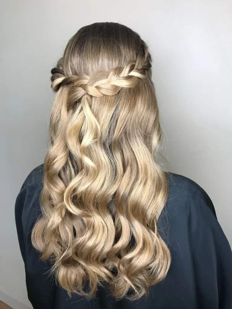 Half-Braided Updo