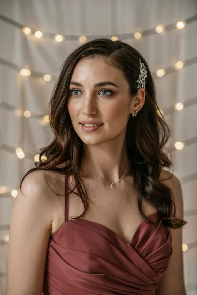 15. Sleek Side Part Hair