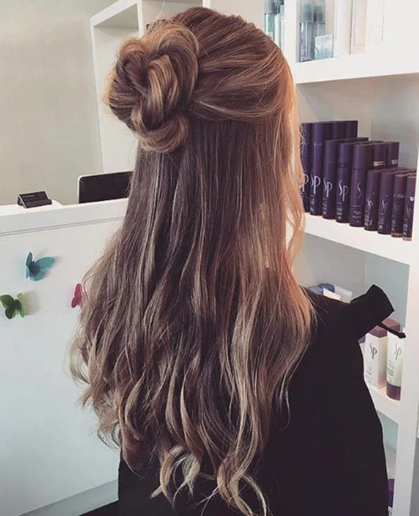 Half Up Top Knot