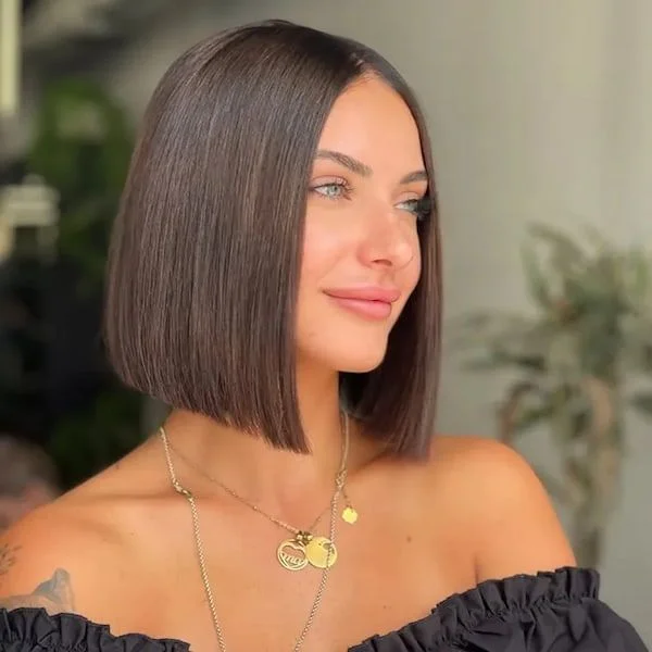 Glossy Blunt Bob