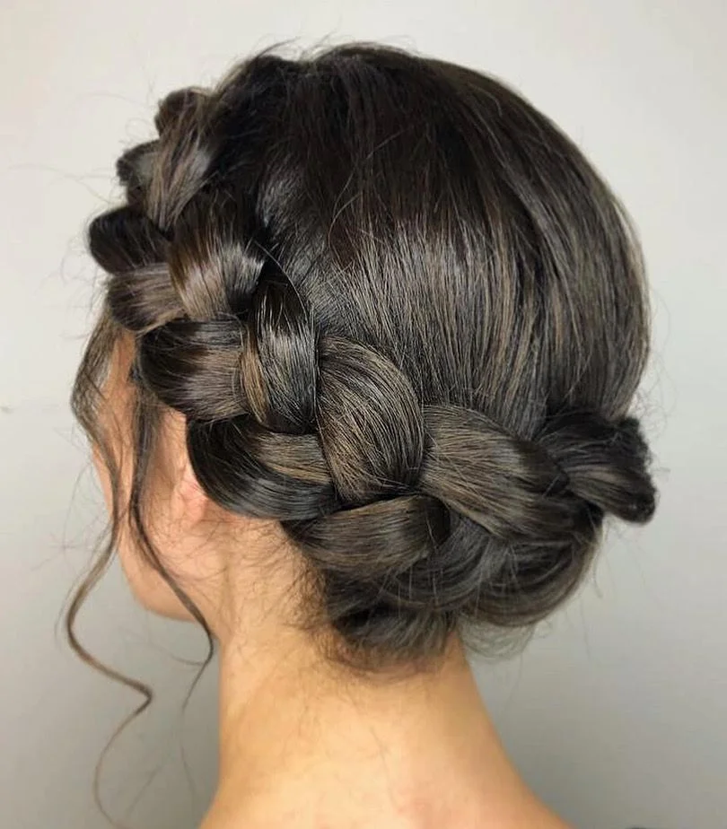 Braided Crown Updo